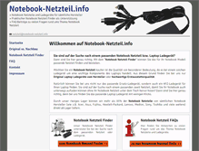 Tablet Screenshot of notebook-netzteil.info